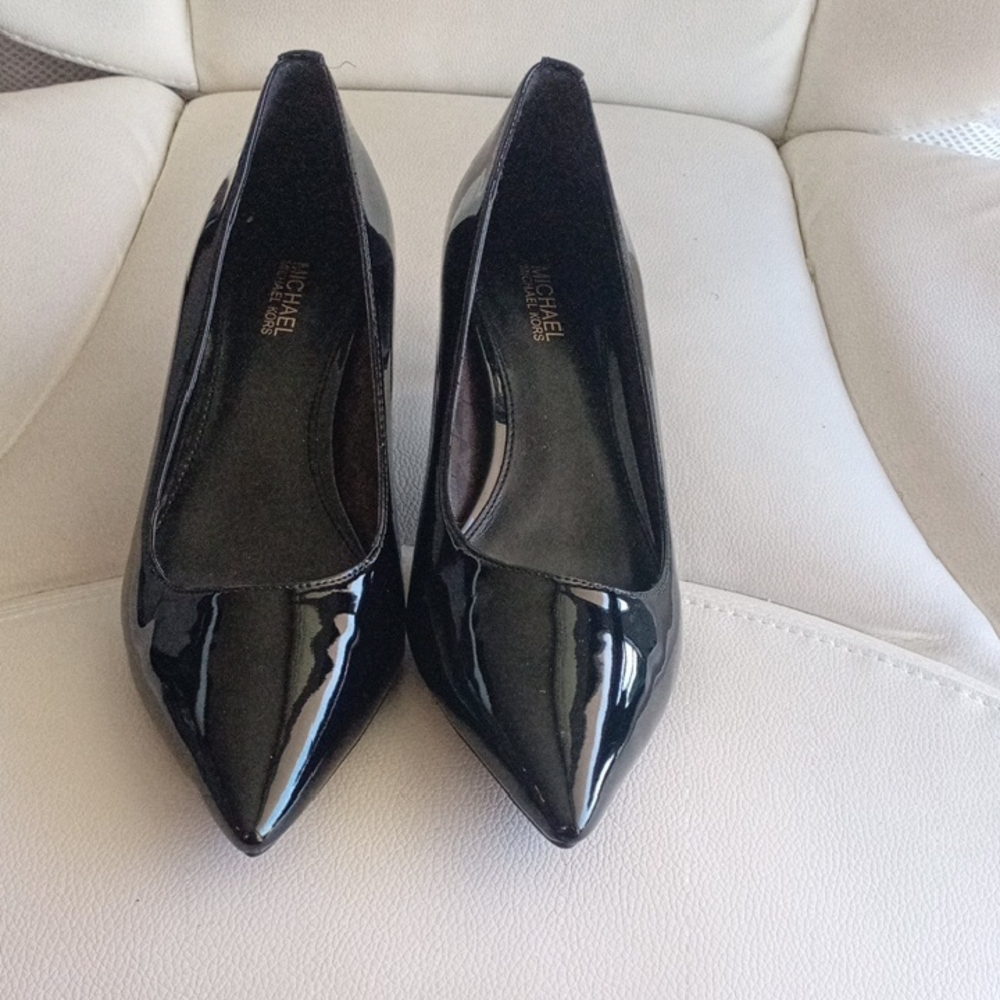 Michael Kors Shiny Black Heels